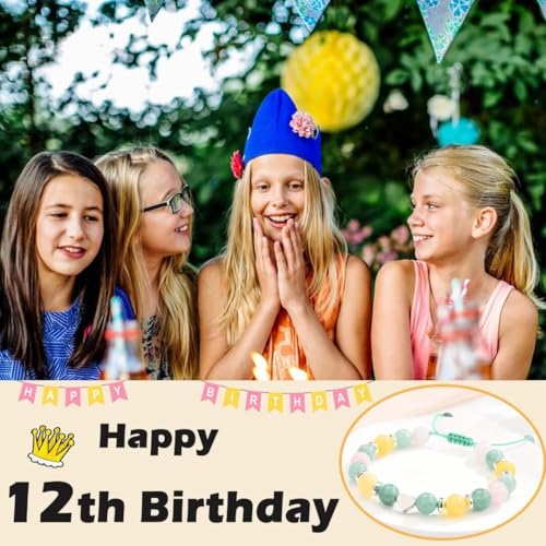 Image of Birthday Gifts for 12 Year Old Girls 12th Beaded Bracelet Teen Girls Gifts for Daughter /Granddaughter /Niece /Friends