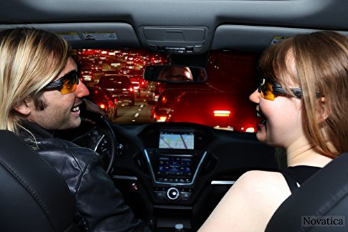 Night Driving Glasses For Men & Women - Anti Glare - Night Vision - Semi Polarized Yellow Clear TAC Lens - UV Protection - Accessories3