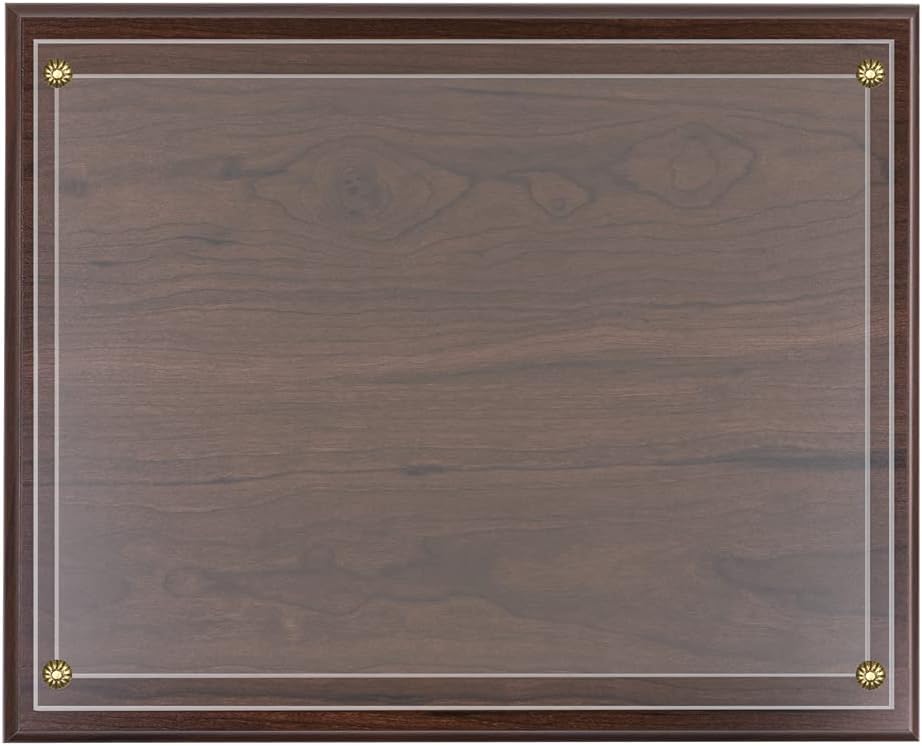 SHOP AWARDS AND GIFTS 10-1/2 x 13 Inch Slide in Certificate Plaque, Holds 8-1/2 x 11 Inch Certificate, Multiple Colors (Walnut) : Office Products