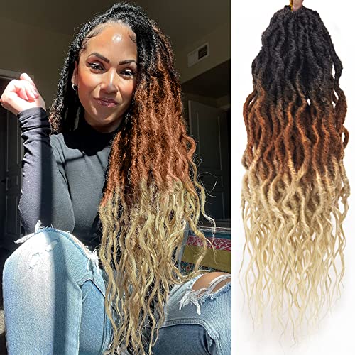 Faux Locs Crochet Hair 24Inch Goddess Locs Crochet...