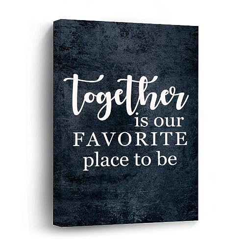 Toile murale moderne salon, cadre citations inspirantes 30,5 cm