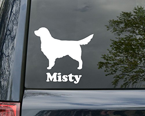 GOLDEN RETRIEVER 5.5" x 5.25" Dog Vinyl Decal Sticker with