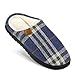 Swfly Herren Damen Hausschuhe Memory Foam Winter Wärme Plüsch Pantoffeln Home Rutschfest Gummisohle Slipper für Drinnen und Draussen