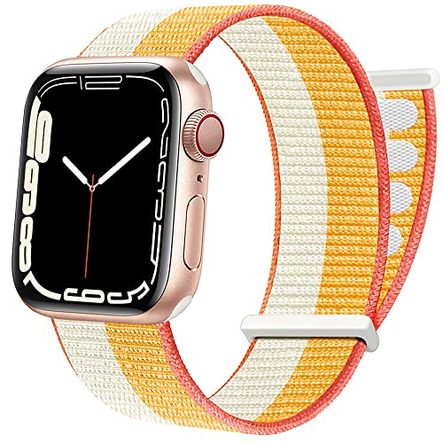 Apple Watch Band AdMaster Correa de Nylon Compatible con Apple Watch 38mm 40mm 41mm 42mm 44mm 45mm, Pulsera Deportiva Elástica Trenzada...