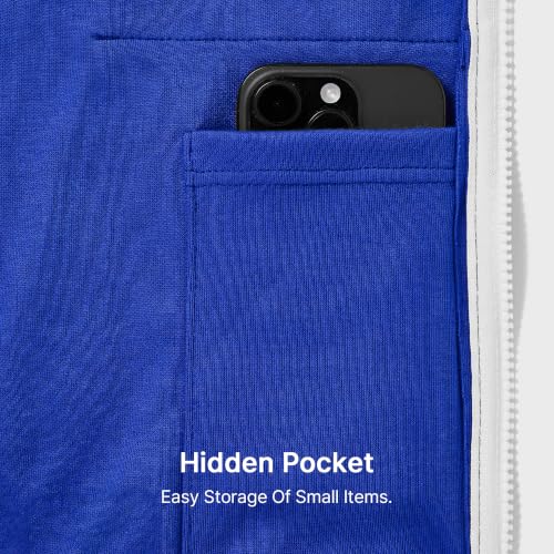Image of Ohoo Mens Slim Fit Sleeveless Lightweight Zip Up Hooded Sweatshirt Vest Hoodie