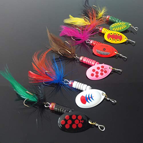 AllBlue Fishing Lure 4.5g Mixed Spinner Bait Metal Lake Lure Kit 6pcs/lot Artificial Fish Bass Fishing Tackle, Spinners & Spinnerbaits - Amazon Canada AllBlue Fishing Lure 4.5g Mixed Spinner Bait Metal Lake Lure Kit 6pcs/lot Artificial Fish Bass Fishing Tackle, Spinners & Spinnerbaits - Amazon Canada