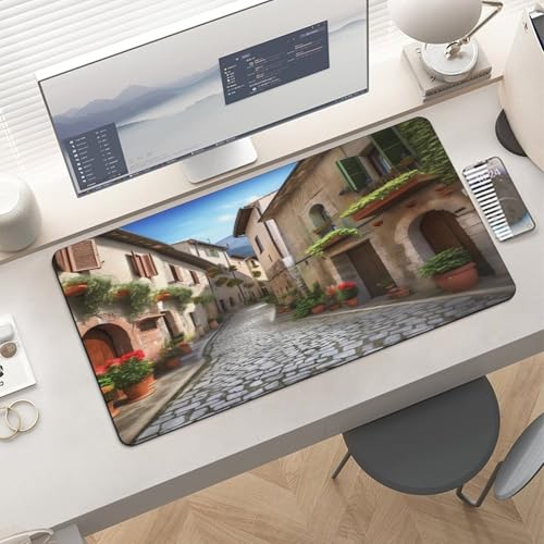 Italian Town Street Desk Pad impermeable para escritorio miniatura 6