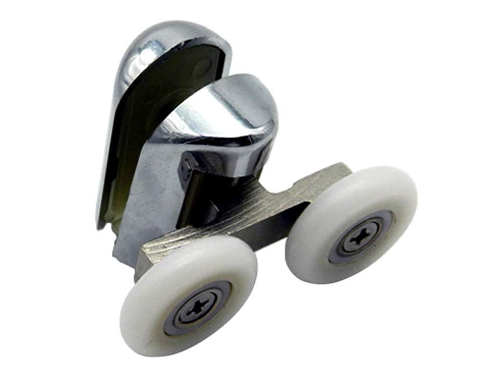 Shower Door Wheels | 23mm or 25mm | Upper or Lower | Double Shower Door Rollers Runners | ROLL027 (Upper Wheel (23mm))