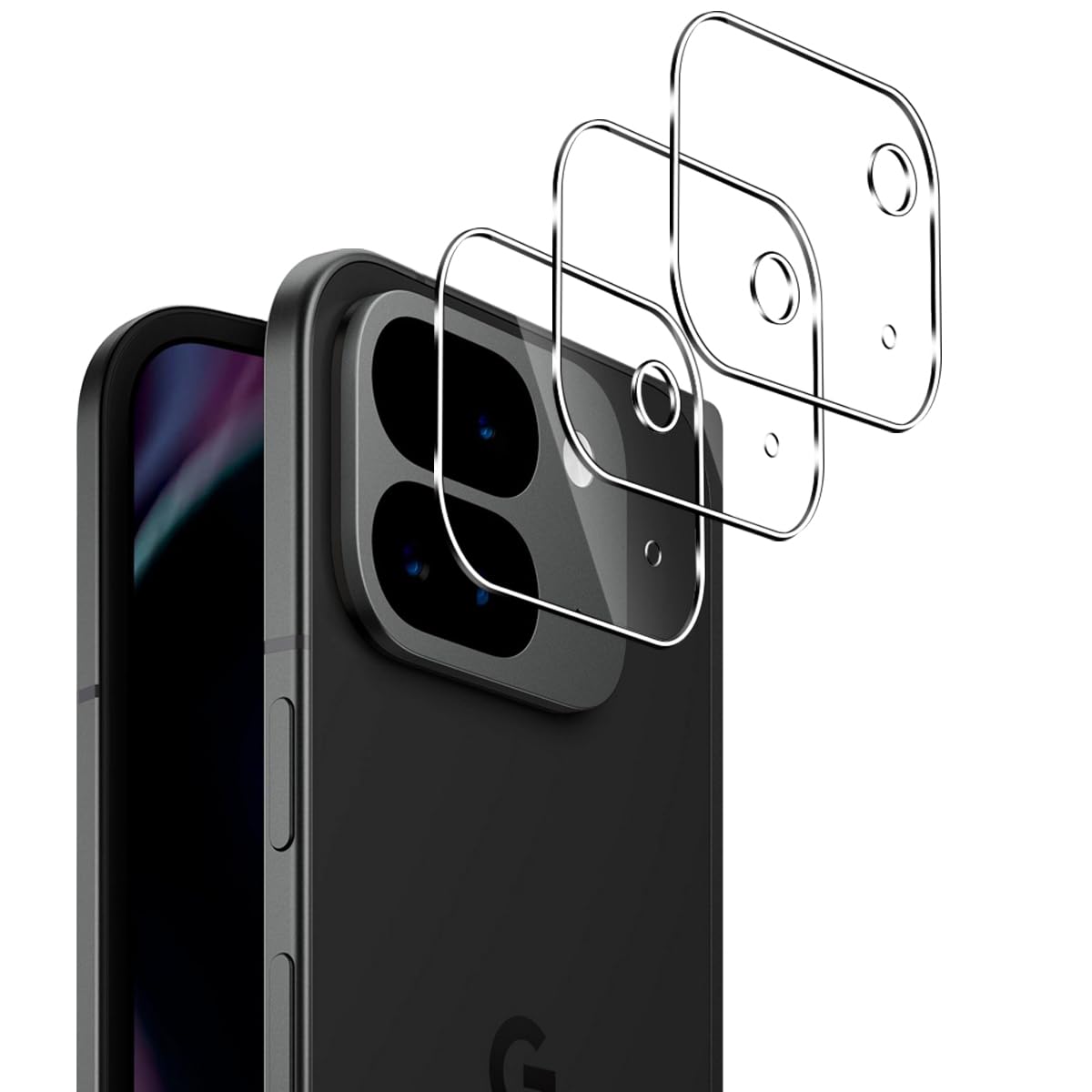 Lutree Vetro Temperato Per Google Pixel 9 Pro – 2 Privacy + 2 Fotocamera – 9H Anti-Graffio - 3