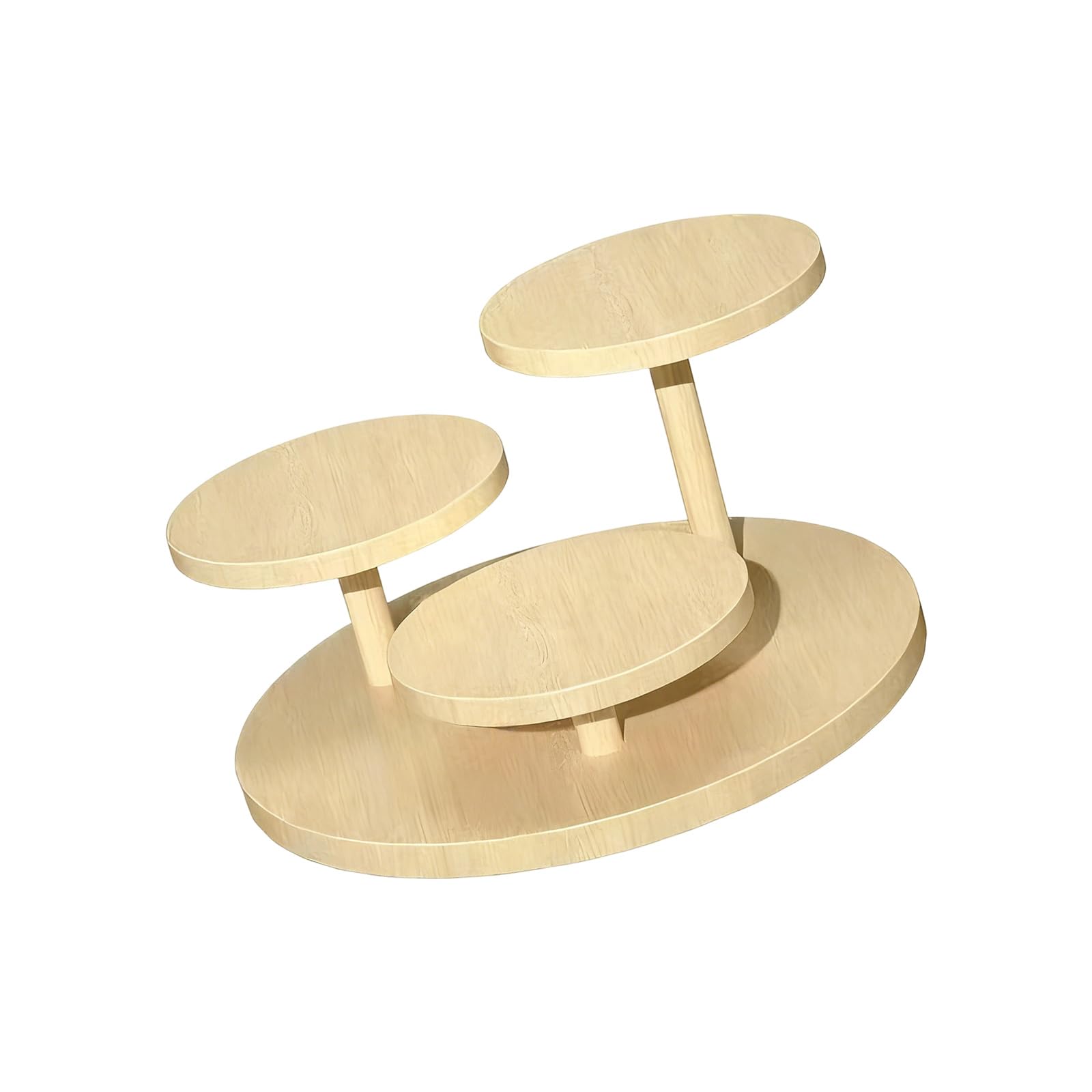 Piceioep Sturdy Wooden Tiered Stand for Jewelry Display Multi-layer Perfumes Storage Rack Home Decoration Organiser Wood Display Stand