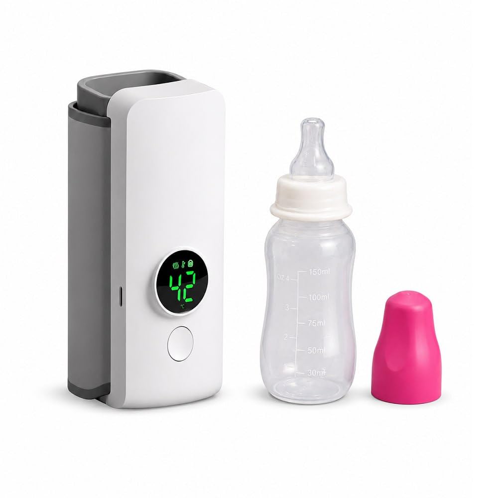 Portable Warmer Bottle,Travel-Friendly,Fast-Heating,Cordless And Rechargable,Precise Temperature Control,Long-Lasting healthy Warming for child safty,Comfortable Feeding Bottle For Home And Outdoor(With baby bottle) (A-1) (A-1)-picture-14