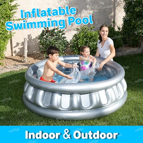 Image of Zest 4 Toyz Inflatable Swimming Pool for Kids Baby Adult Aquababes Bathtub 5 Feet