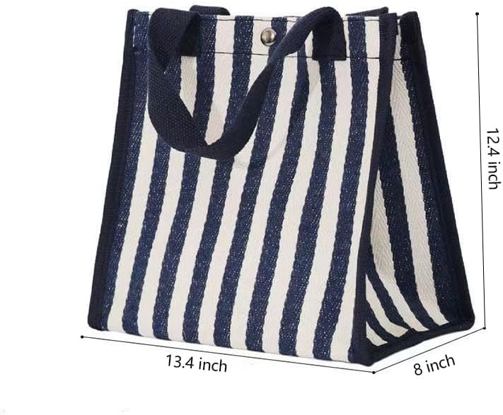 Reusable Grocery Bags Canvas Tote bags with Inner Pockets for Women Work, Beach, Travel, Shopping Grocery and More | canvas Tote Bag - Image 2