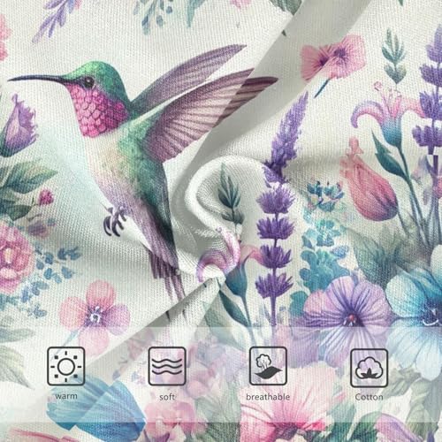Joisal Aesthetic Toddler Girls Underwear 2t Cotton Cute Panties Girl Watercolor Hummingbirds Pastel Undies Kids Briefs3