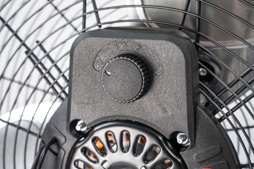 iLIVING 20 Inch Heavy Duty Floor & Wall Mount Fan - 5500 CFM High Velocity, 160-Watt, 3-Speed, Industrial Cooling for Garage, Workshop, Office, Home - UL Listed, Black