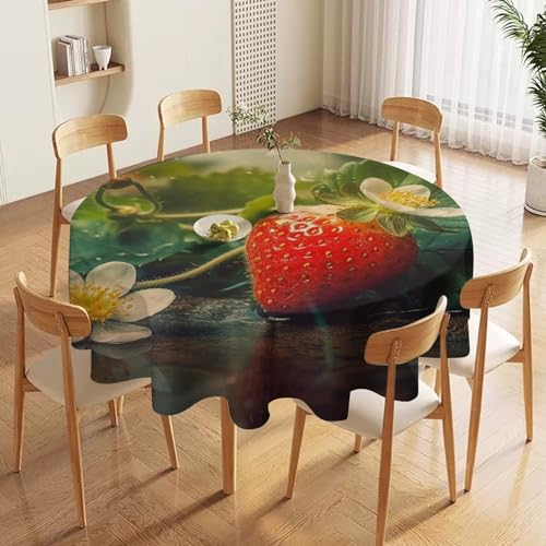 Nappe de table ronde imperméable finie la corvée des taches