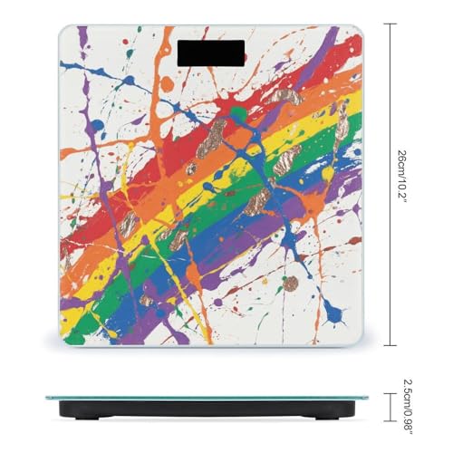 Báscula Digital de Baño con Diseño Colorido y Vidrio Templado miniatura 2