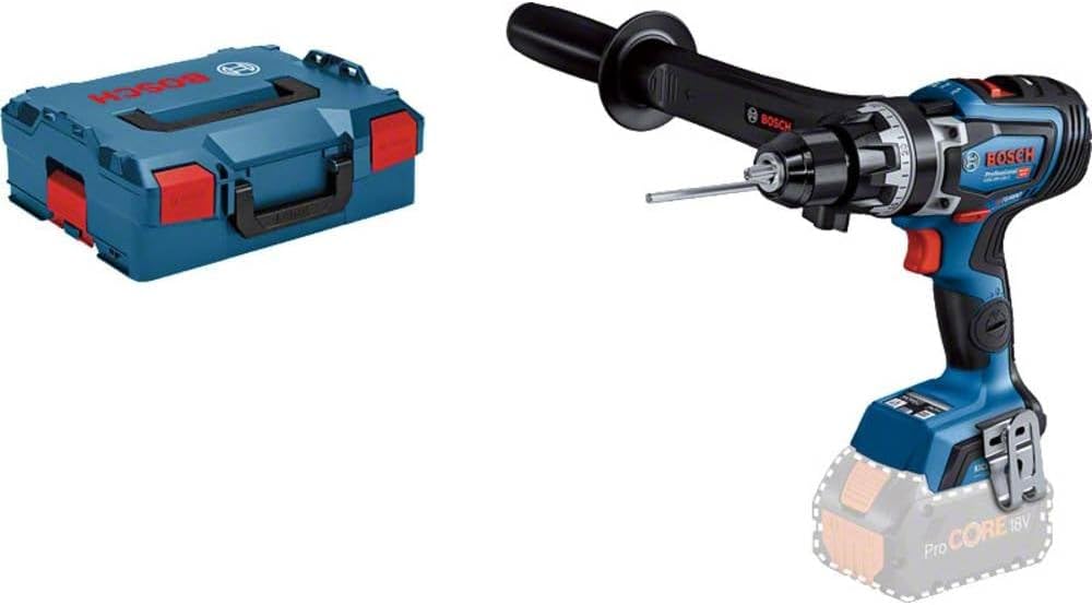 18V System BITURBO Cordless Combi Drill GSB 18V-150 C (max. Torque 150 Nm, incl. Aux. Handle, L-BOXX Inlay, L-BOXX, Without Battery/Charger)