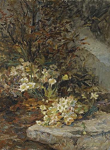 Peinture Hellébores Olga Wisinger Florian grand format toile pour salon