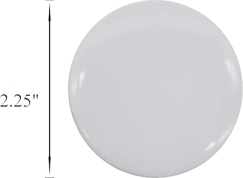 Miniatura 3 de Plain white pinback button for DIY crafts - GLOSSY, standard sizing (2.25 inches) - single button