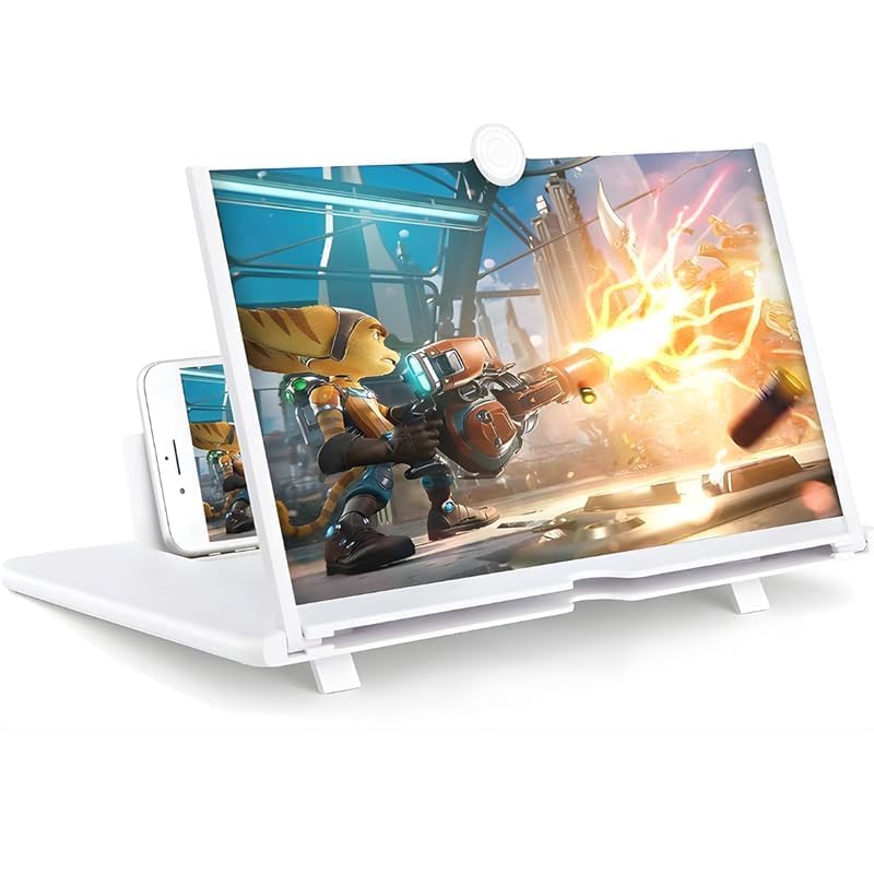 Drumstone (𝐄𝐱𝐥𝐮𝐬𝐢𝐯𝐞 𝟐𝟎 𝐘𝐞𝐚𝐫𝐬 𝐰𝐚𝐫𝐫𝐚𝐧𝐭𝐲) 12‑Inch Mobile Screen Magnifier with HD Video Amplifier, Foldable Stand Phone Holder, Portable Enlarger-image-48