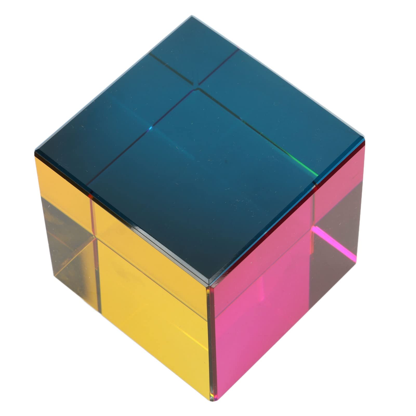 CHICIRIS Prisma de Vidrio óptico de Cubo de Color para Arte de Refracción