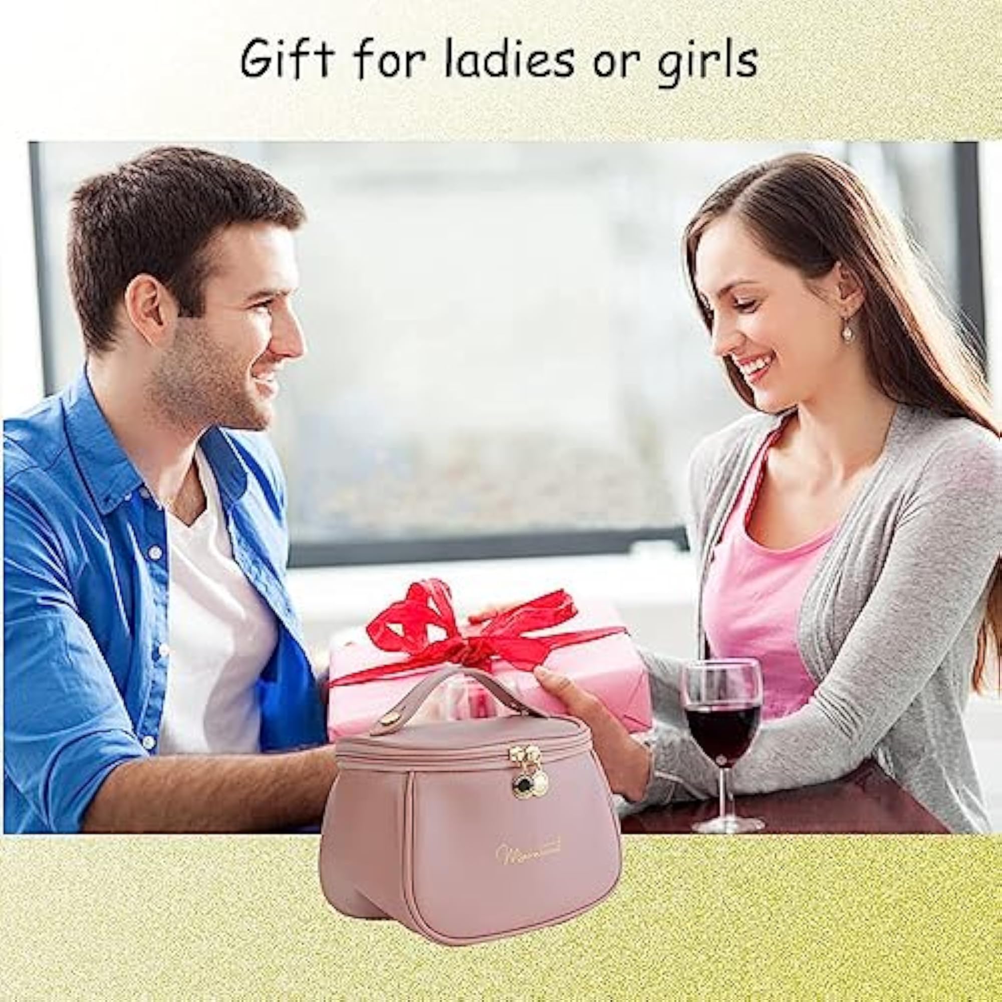 Portable Waterproof Toiletries Storage Makeup Bag with Handle