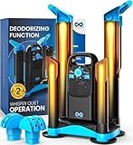 Upgraded Boot Dryer for Work Boots with Ozone Deodorizer - Fast Drying Compact Easy-to-Use Shoe Warmer Adjustable Tube Design - Fast Drying Shoes Dryers for Sneakers & Gloves, Ski Gears (2 Pair)