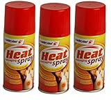 Impressions 3 X 150ml Heat Massaging Spray - Deep Muscular Fast Relief for Sports Sprains & Injuries - Unisex Adults with Muscle Pain or Injuries