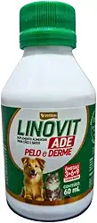 Suplemento Cães-Gatos Pelo e Derme Linovit ADE 60ml Vetbras