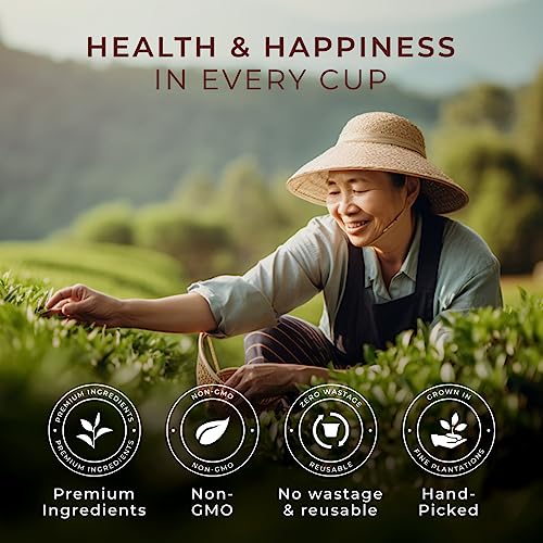 Evening Calm Tea K Cups Tea Variety Pack - 4 Flavors Of Keurig Tea K-Cups For Stress Relief - Vanilla Chai, Peppermint, High Mountain, Jasmine Keurig Tea Pods For K-Cup Brewing - K Cup Tea Pods For Keurig 2.0 & 1.0 #TOP4