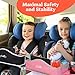 PILLANI Kids Travel Tray for Car - Car Seat Tray with Activity Sheets & Pens, Road Trip Essentials for Car & Airplane, Must Have Toddler Travel Lap Desk Accessories - Road Trip Activities for Kids