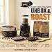 Fresh Roast Coffee Roaster Bundle, SR540, Glass Extension Tube, Coffee Bean Cooler, (2 Lbs) Sample Packs of Green Beans, (2-pack) Sample trays, Chaff Brush