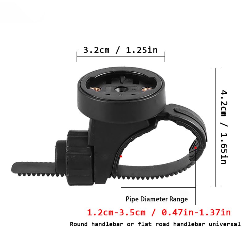 Bicycle Front Handlebar Light Stand - Bike Computer Expansion Stand, Front Handlebar Adjustable Headlight Flashlight Stand, Multifunction Bike Computer Stand Compatible With Garmin Cateye Bryton