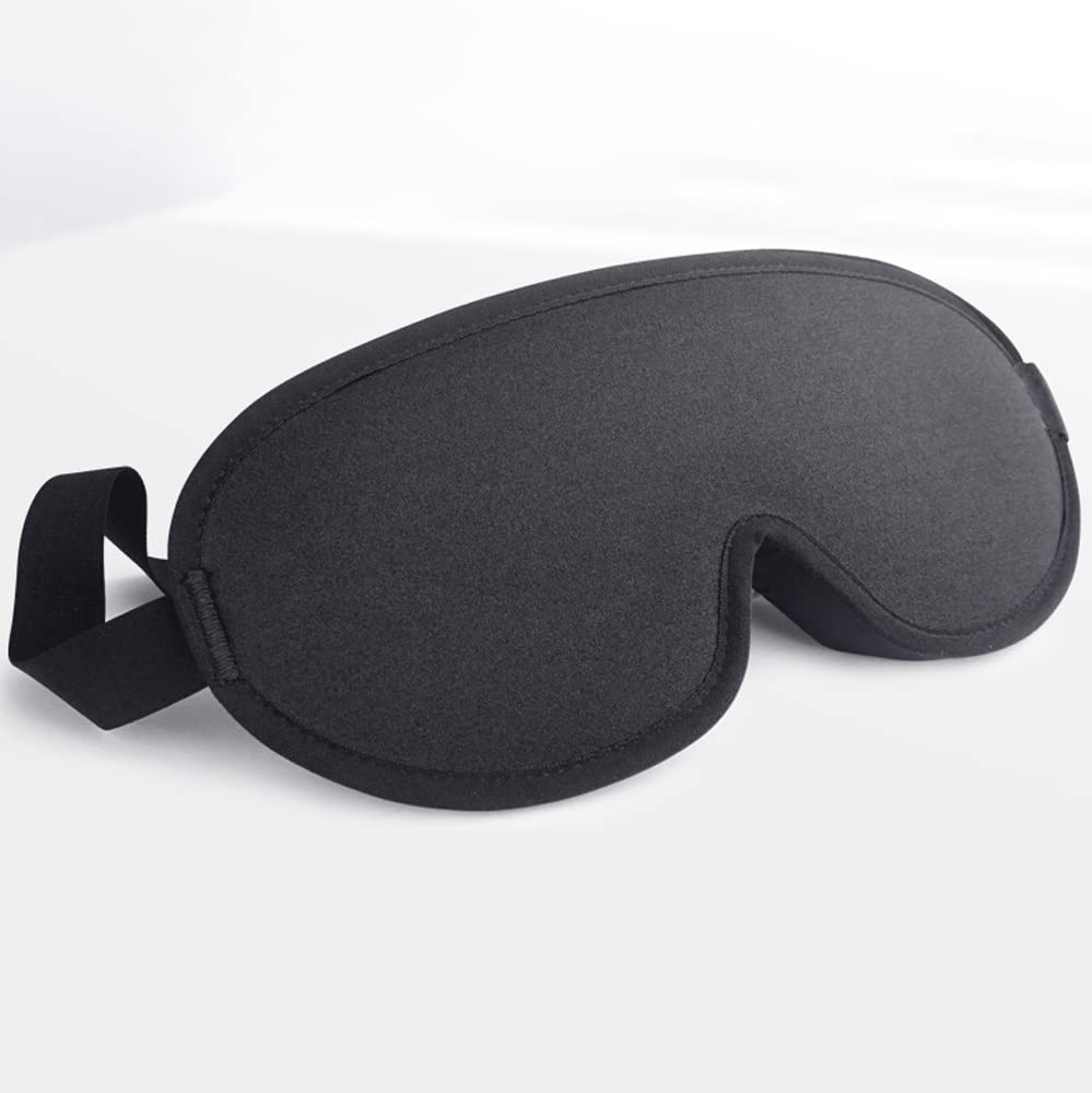 FEABCR 3D Contoured Cup Sleep Mask for Men Women Soft Breathable Blackout Blindfold Travel Eye Cover Night Sleeping