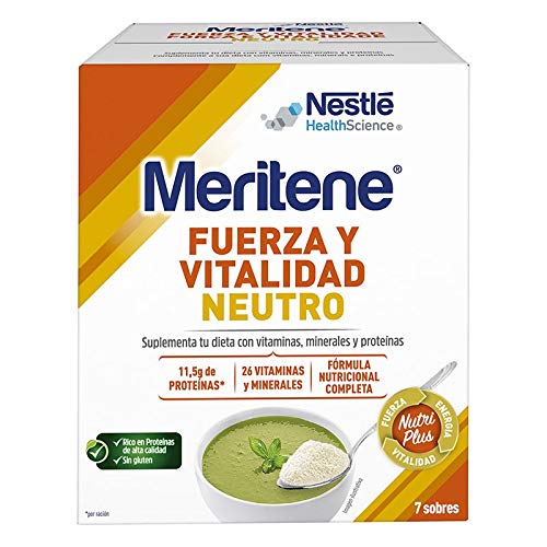 Nestlé Meritene - Suplemento alimenticio 50 g, 7 sobres