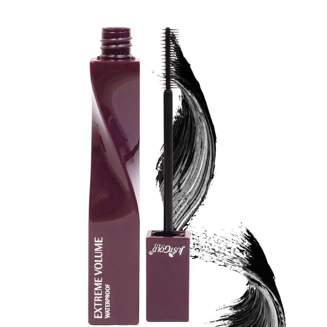 Justgold Extreme Volume Waterproof Mascara Lightweight Volumizing and Lengthening Intense Black Finish Instant Lift Smudge Proof-image-45