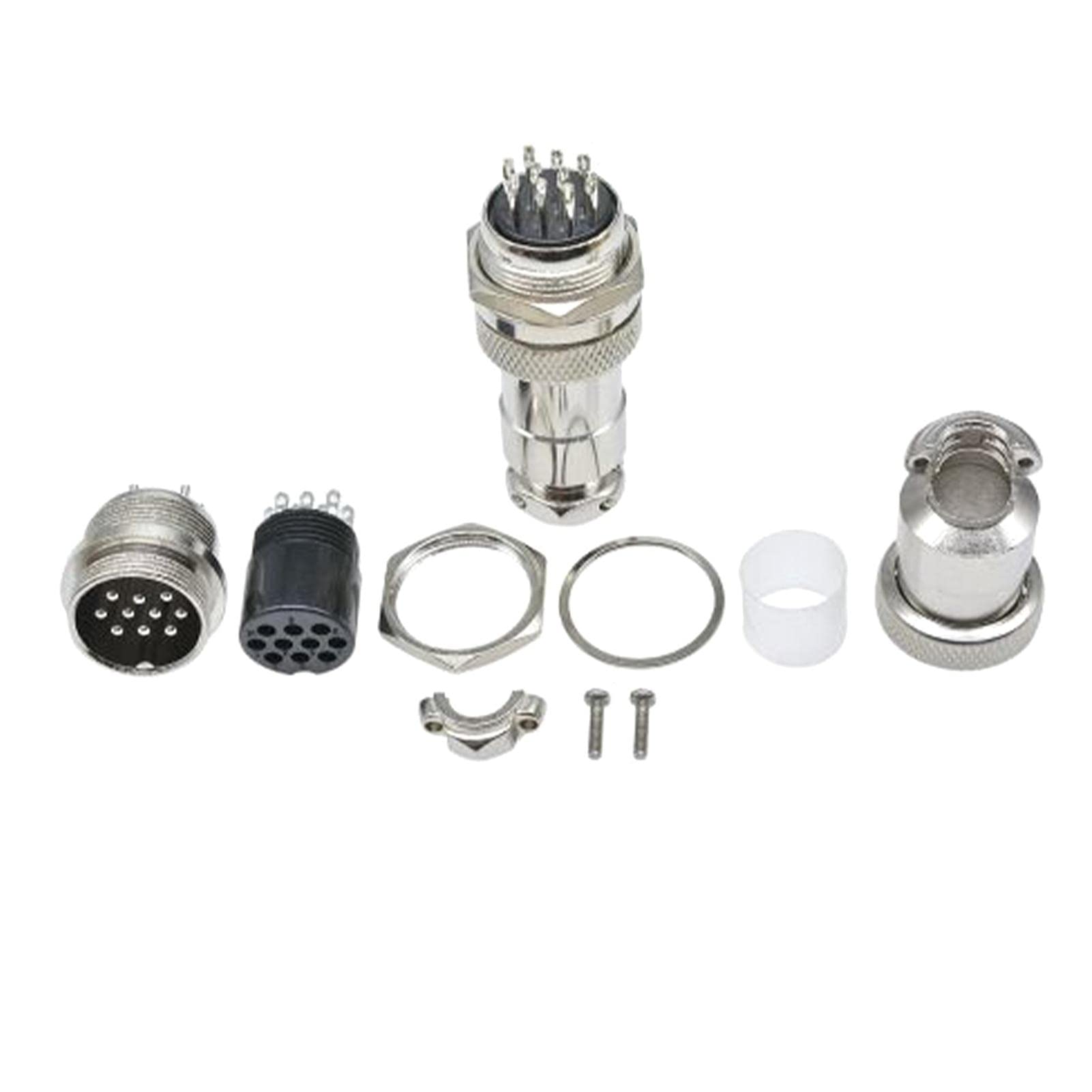 F FABOBJECTS® Male Female Aviation Interface Socket Plug Wire Panel GX20 Connector 10 Pin Waterproof Cap Acceleration 250m/s2-image-37
