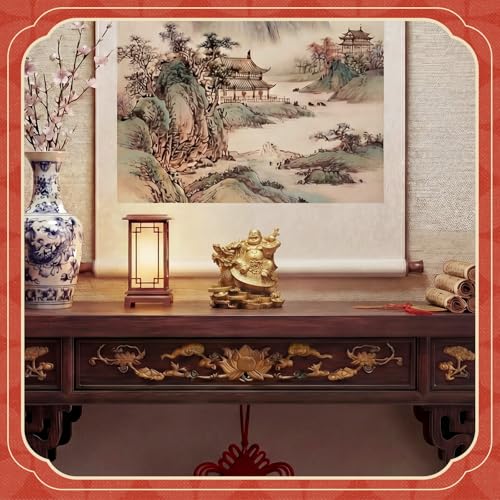 Estatua Buda Risueño de Latón Feng Shui 4.5 pulgadas miniatura 6