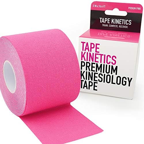 TAPE KINETICS Premium Kinesiology Tape | 2" x 16.4 ft | Waterproof & Latex-Free (Pink)
