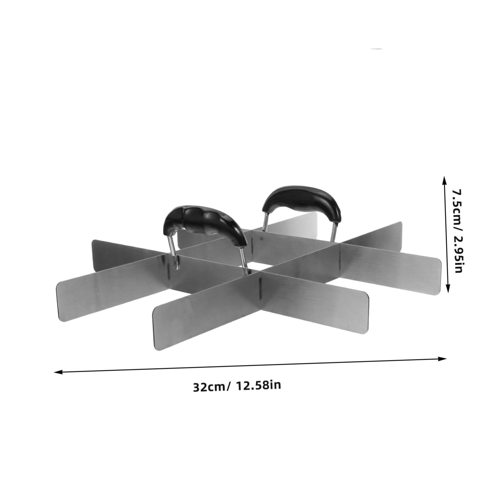 Cake Divider Acier Inoxydable Marqueur Portions Uniformes pour Brownies Gâteaux et Tiramisu Outil de Découpe Polyvalent pour Plaques Rectangulaires et Accessoires de Cuisine
