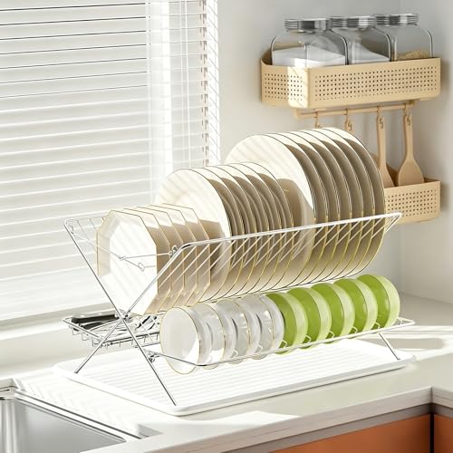 TABABAO 3-Tier Stainless Steel Dish Rack