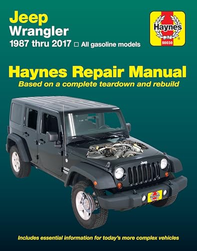 Jeep Wrangler 4-cyl & 6-cyl Gas Engine, 2WD & 4WD Models (87-17) Haynes Repair Manual (Does not...