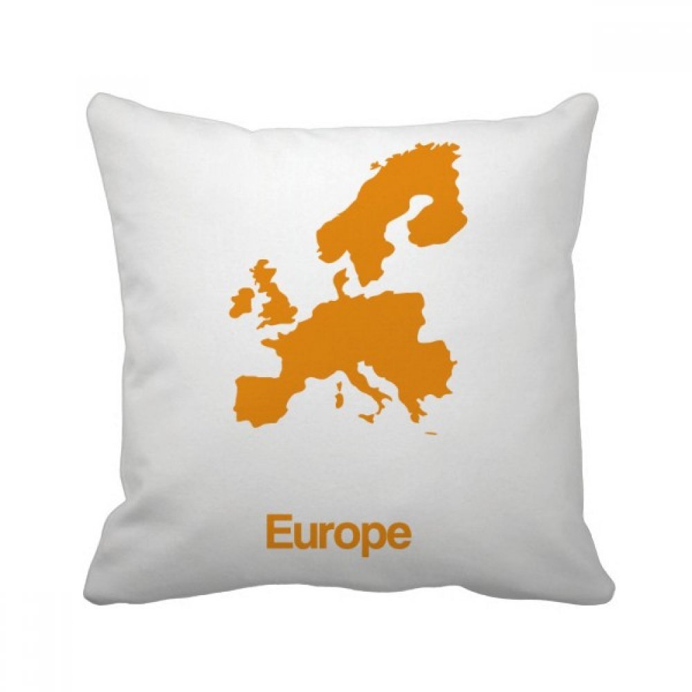Coussin motif jaune Europe idéal pour décorer un canapé chaleureux