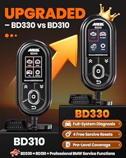 (Upgraded BD310)ANCEL BD330 for BMW Scanner Diagnostic Tool,Battery Registration Tool with EPB/Oil/Throttle Reset,3-in-1 Bluetooth Wired HUD OBD2 Scanner for BMW/MINI/Rolls-Royce,Free Lifetime Update