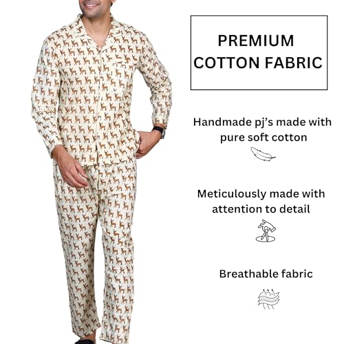 Mens Pajama Pants and Shirt Set - Animal Print Soft Cotton Mens Pajamas Set Pijamas Para Hombres Sleepwear Set2