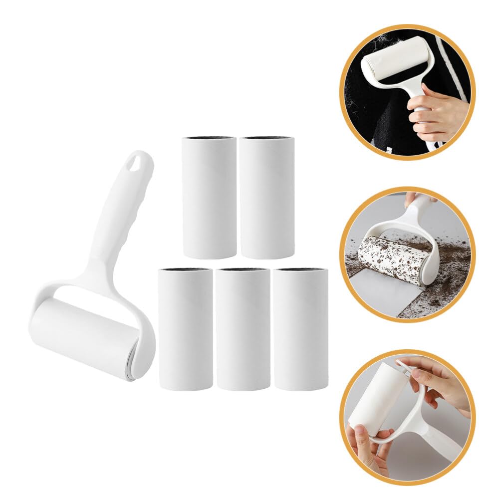 Healvian 1set Adesivo per Rimozione Pelo Animali Domestici Portatile con Ricariche per Tappeti e Abbigliamento Facile da Usare e Pratico per Casa e Viaggi