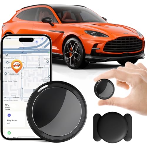Mini GPS Tracker for Vehicles, Tracking Device for Vehicles No Subscription(iOS ONLY), Real Time Portable Real Time Magnetic GPS Tracking Device Hidden No Monthly Fee for Car, Truck, Motorcycle ﻿ ﻿