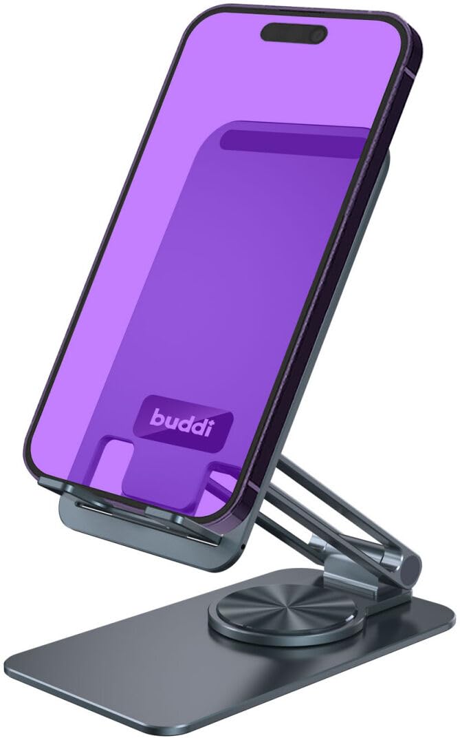 Hoco Verstelbare Opvouwbare Houder voor Smartphone en Tablet Zwart