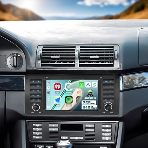 【WIRELESS CARPLAY / ANDROID AUTO & MIRROR LINK】Questa autoradio Android 2 DIN compatibile Bluetooth supporta CarPlay wireless e Android Auto, consentendo l'accesso a musica, chiamate, messaggi e navigazione GPS. La funzione mirror link sincronizza i contenuti dello smartphone allo schermo.